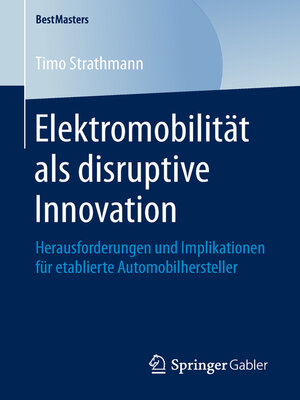cover image of Elektromobilität als disruptive Innovation